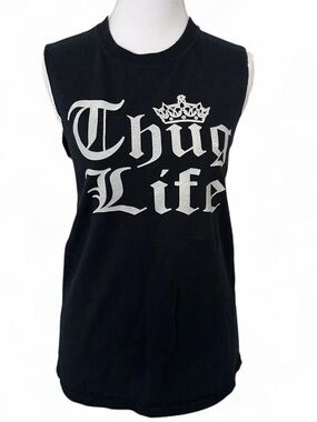 Tupac Thug Life Black Muscle Tank Top